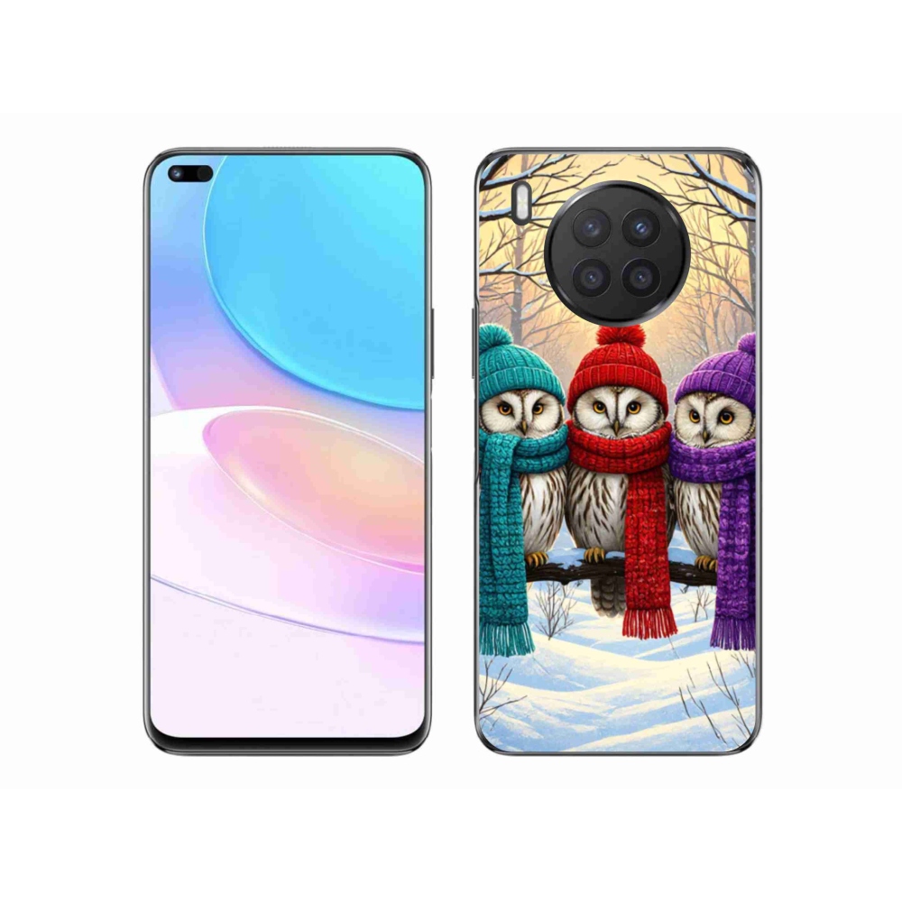 Gélový kryt mmCase na Honor 50 Lite - soví priatelia