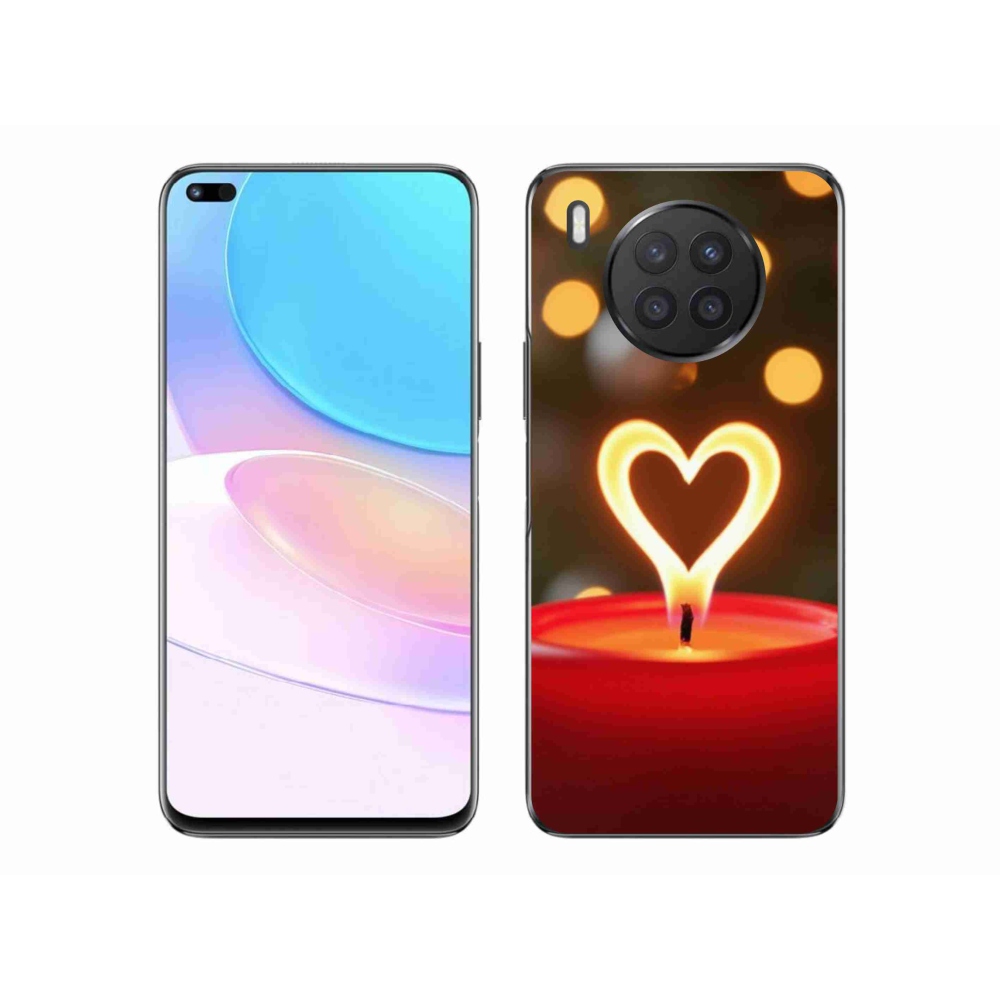 Gélový kryt mmCase na Honor 50 Lite - srdce z plameňa