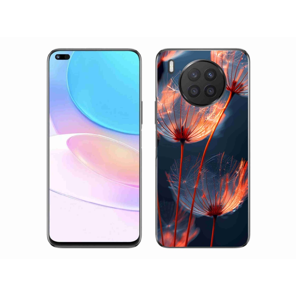 Gélový kryt mmCase na Honor 50 Lite - svetielkujúce páperie