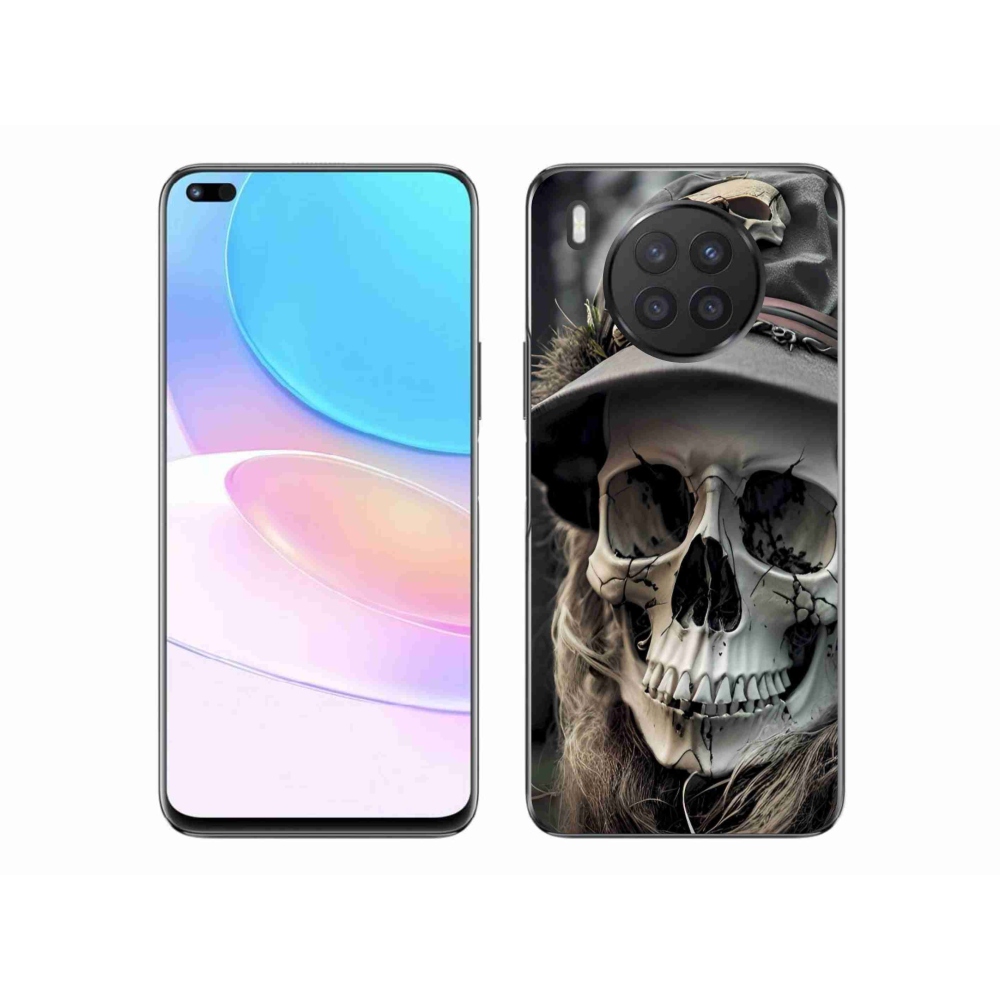 Gélový kryt mmCase na Honor 50 Lite - temná lebka