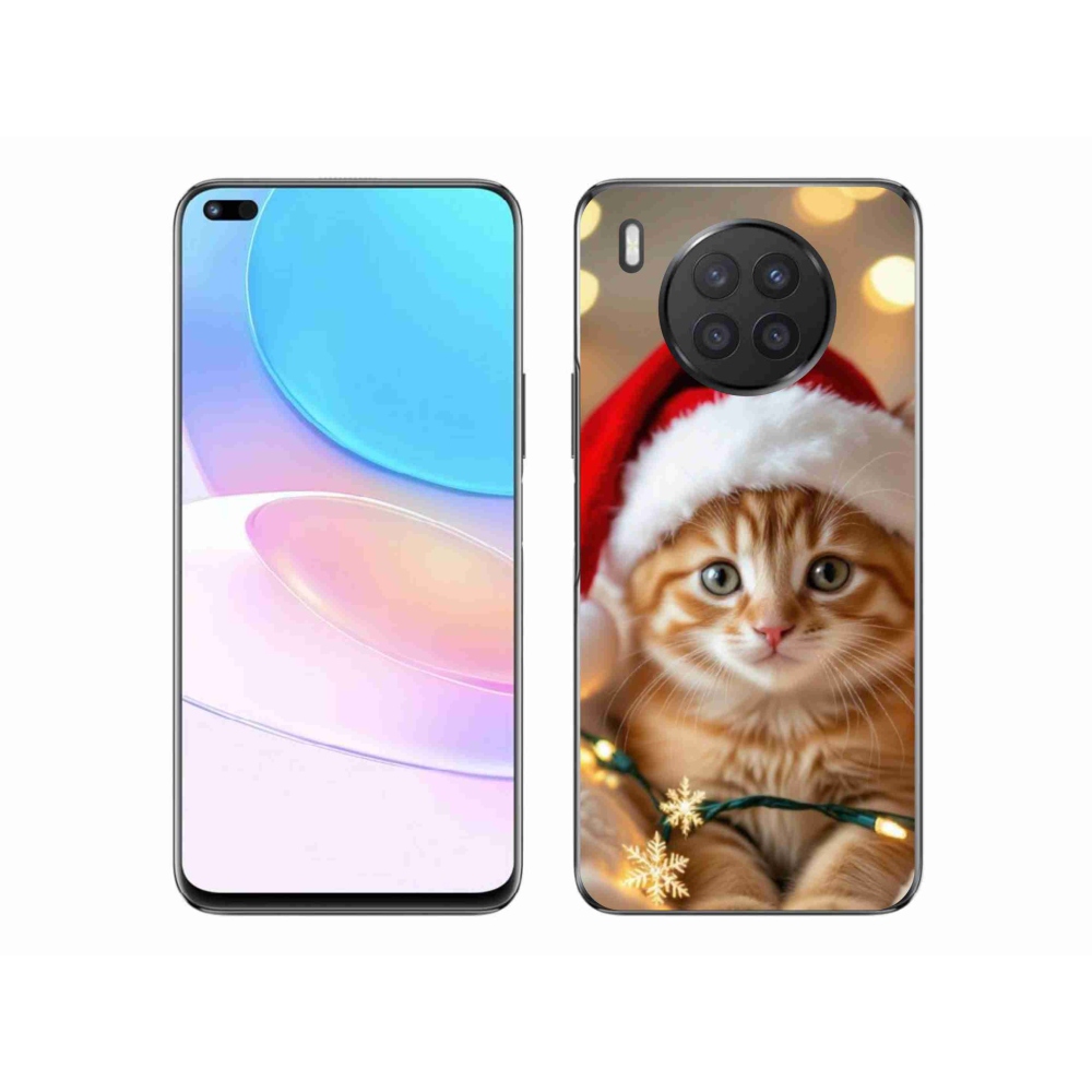 Gélový kryt mmCase na Honor 50 Lite - vianočné mačiatko