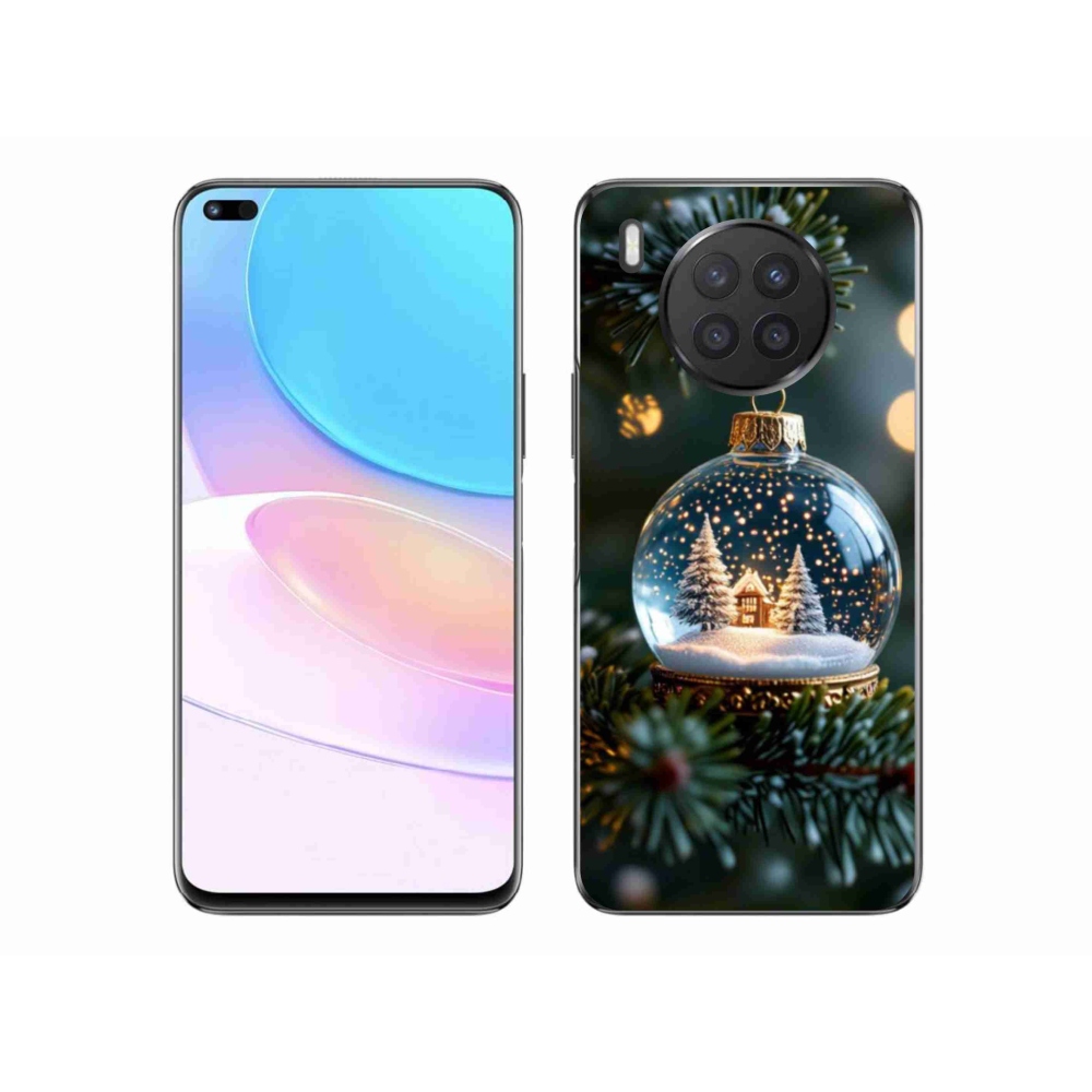 Gélový kryt mmCase na Honor 50 Lite - vianočné gule 2