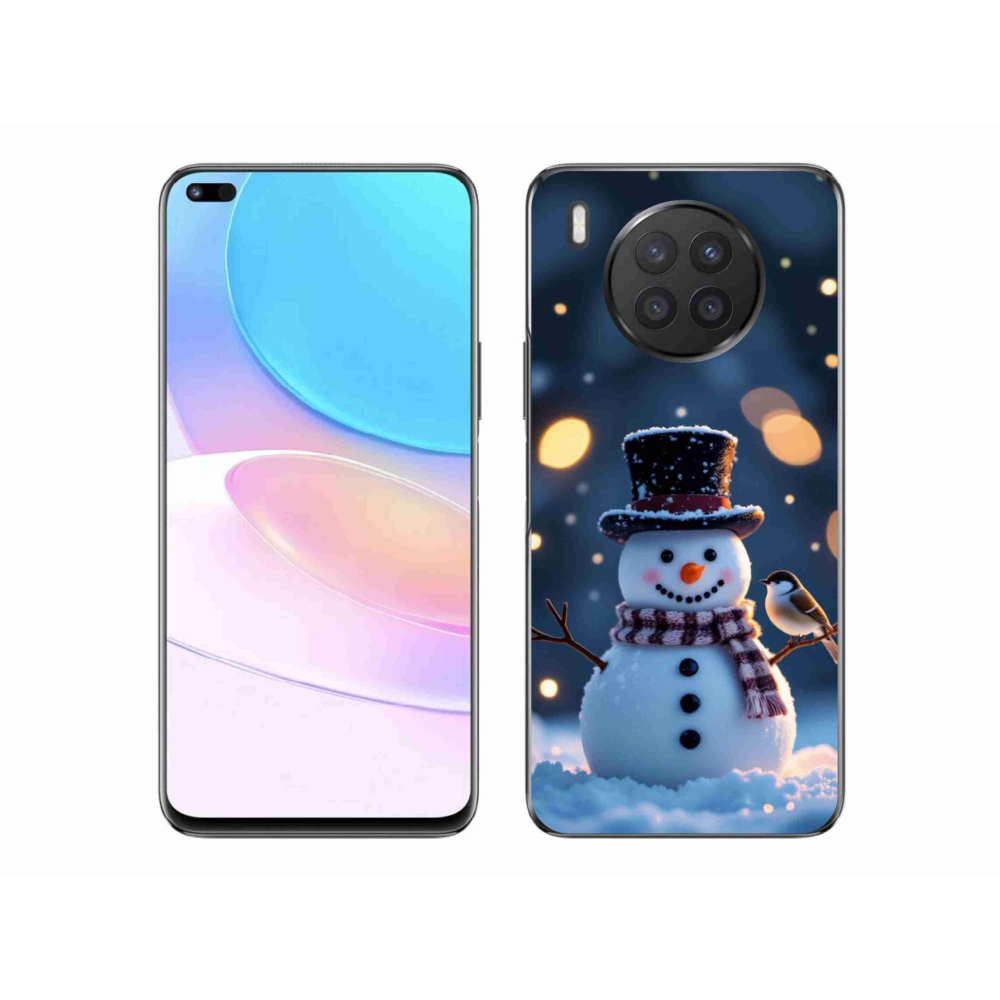 Gélový kryt mmCase na Honor 50 Lite - vianočný snehuliak
