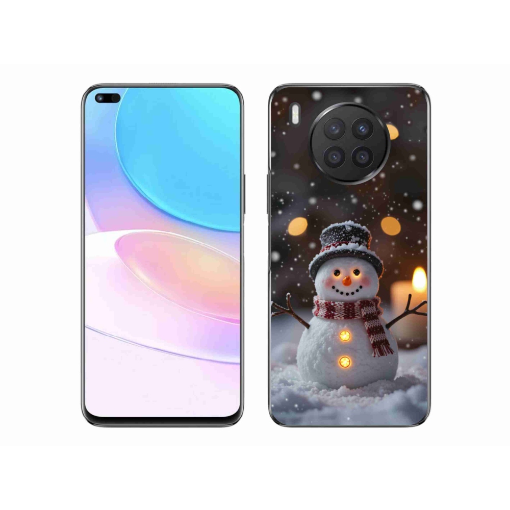 Gélový kryt mmCase na Honor 50 Lite - veselý snehuliak