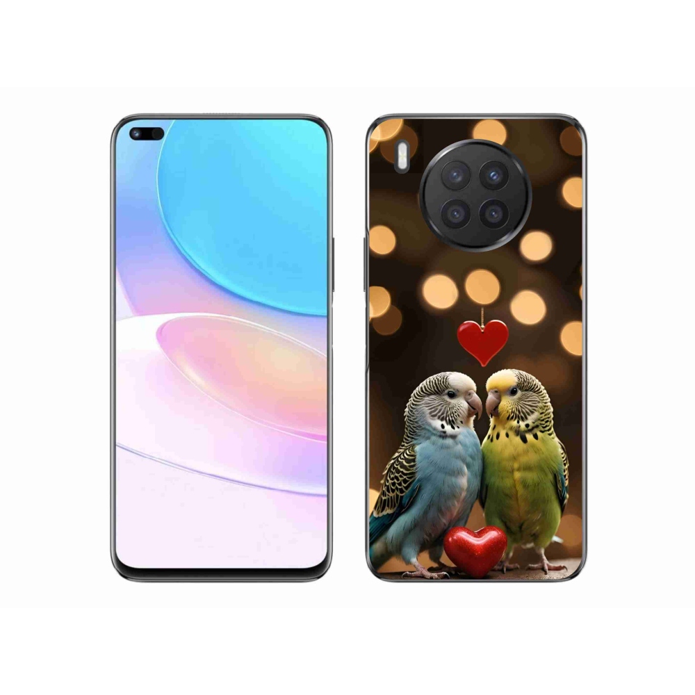 Gélový kryt mmCase na Honor 50 Lite - zamilovaní papagáje