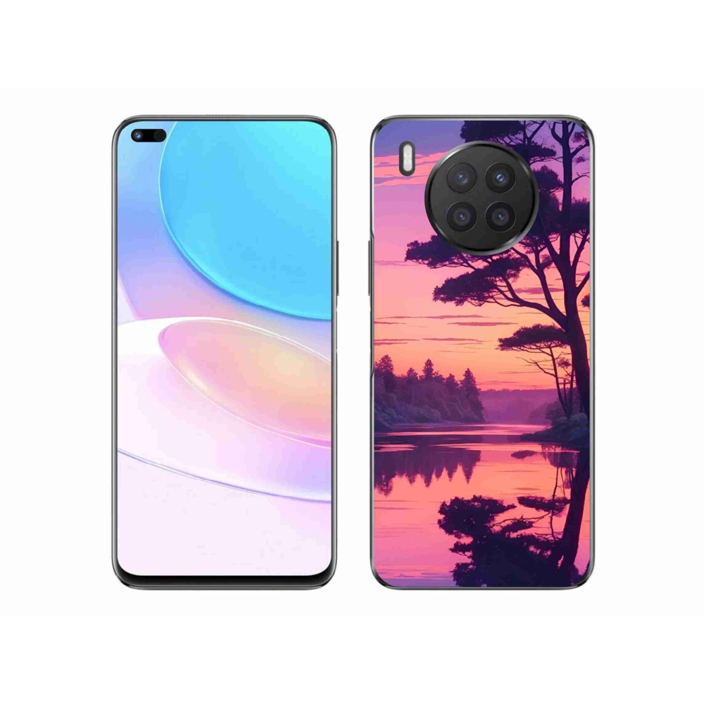 Gélový kryt mmCase na Honor 50 Lite - západ slnka nad jazerom