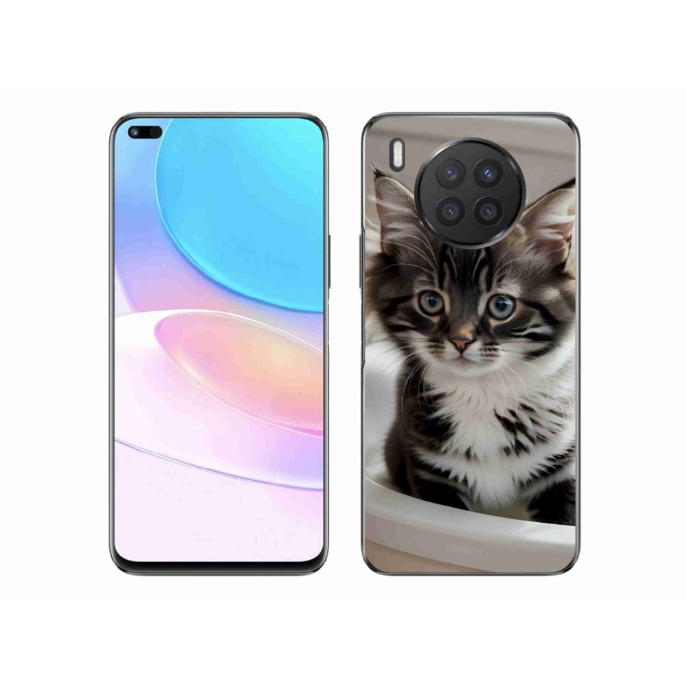 Gélový kryt mmCase na Honor 50 Lite - zvedavé mačiatko