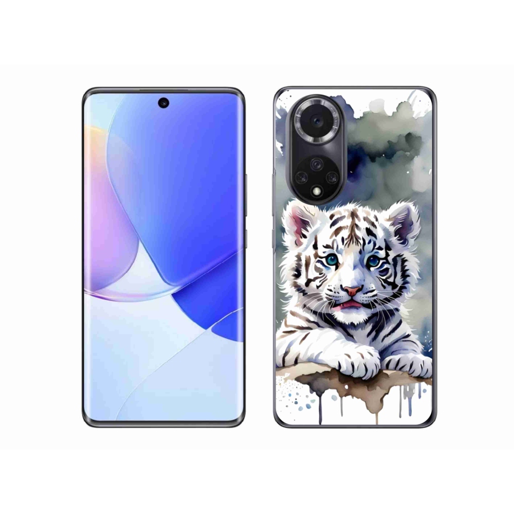 Gélový kryt mmCase na Honor 50 - mláďa bieleho tigra