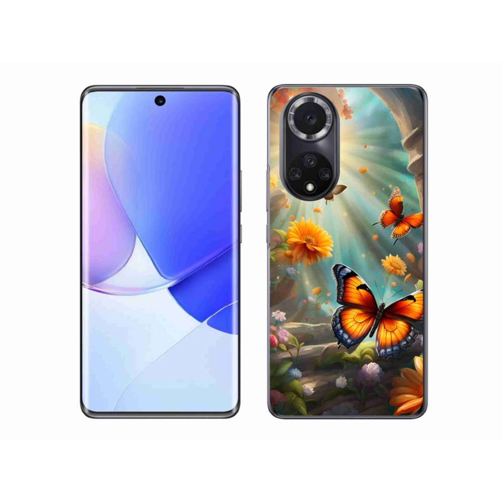 Gélový kryt mmCase na Honor 50 - motýlia záhrada 2