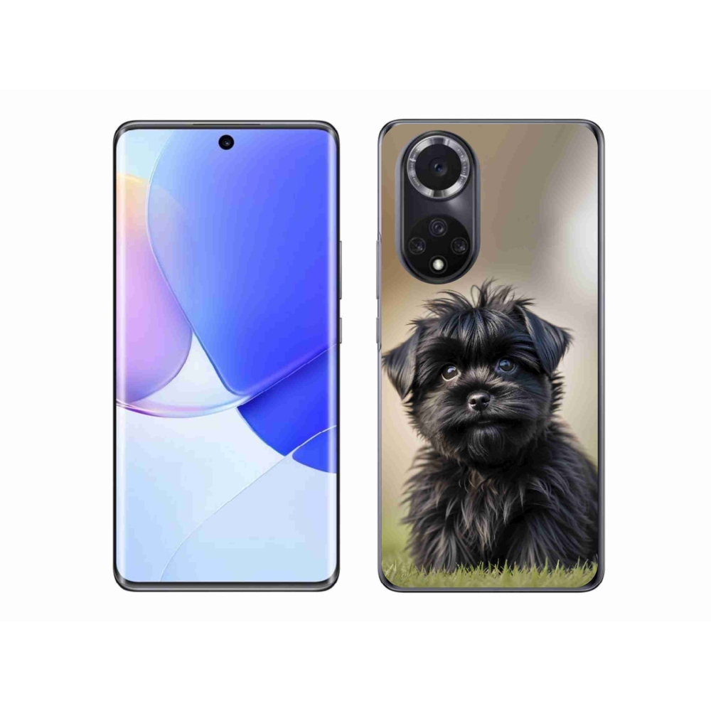 Gélový kryt mmCase na Honor 50 - roztomilý čierny psík
