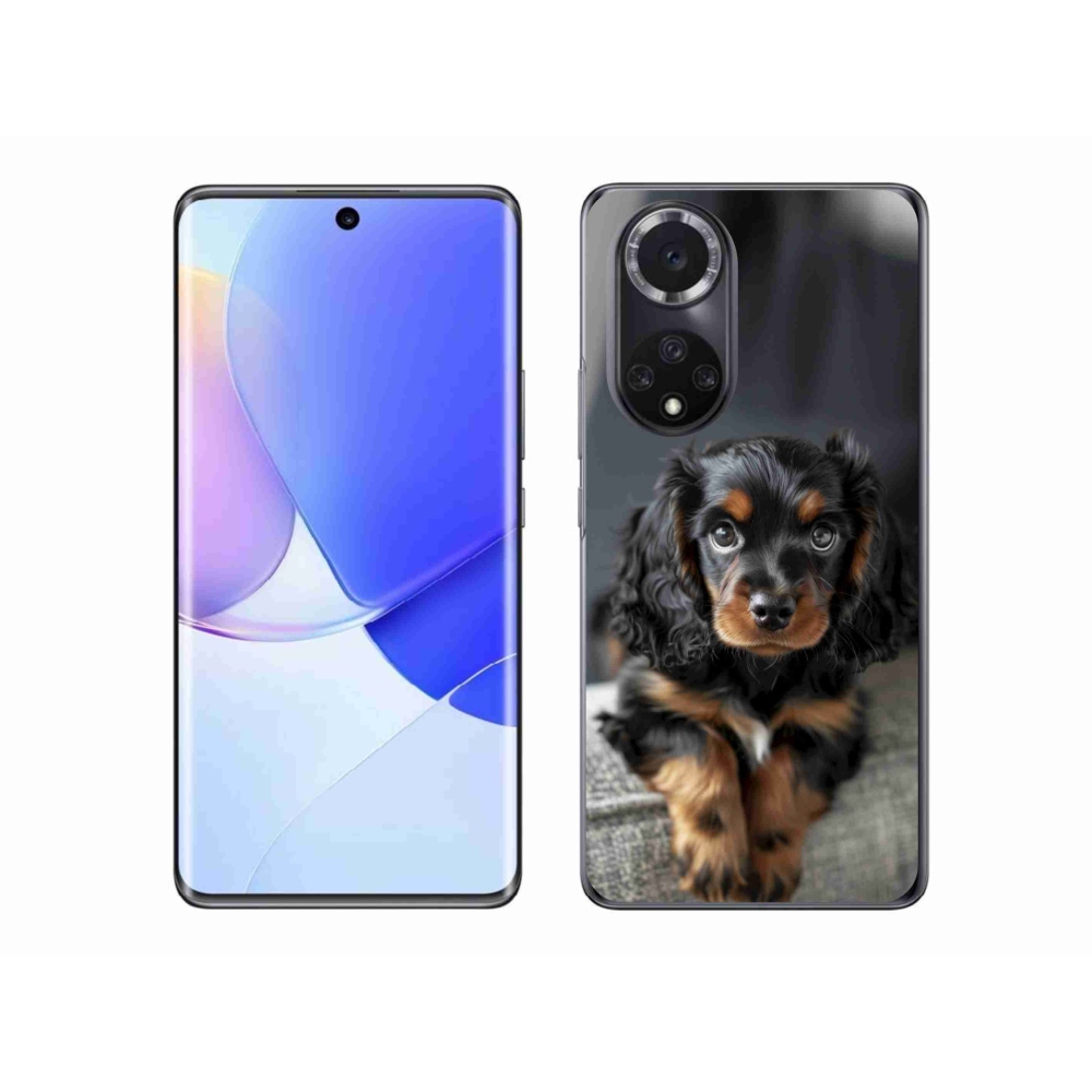Gélový kryt mmCase na Honor 50 - roztomilý dlhosrstý jazvečík