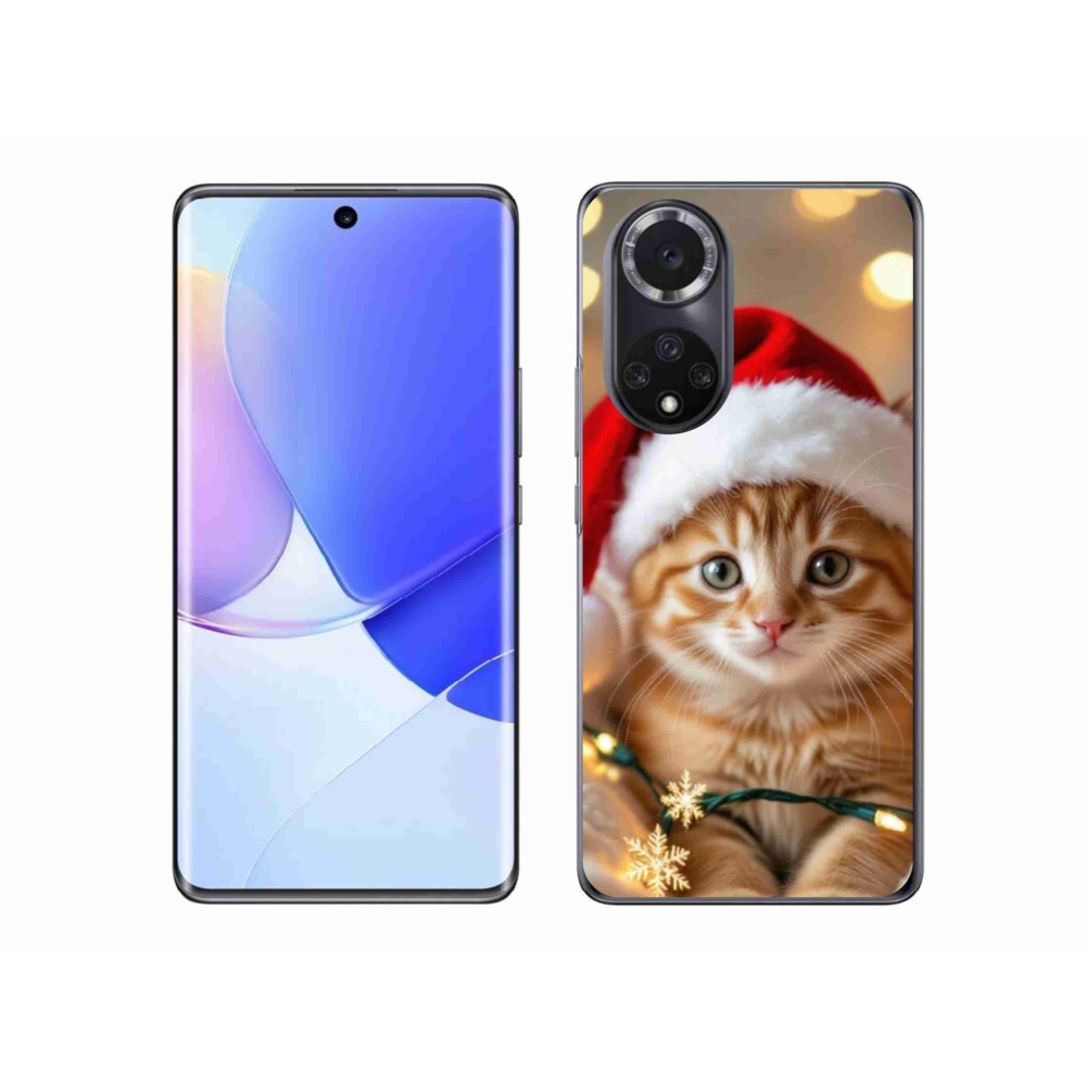 Gélový kryt mmCase na Honor 50 - vianočné mačiatko