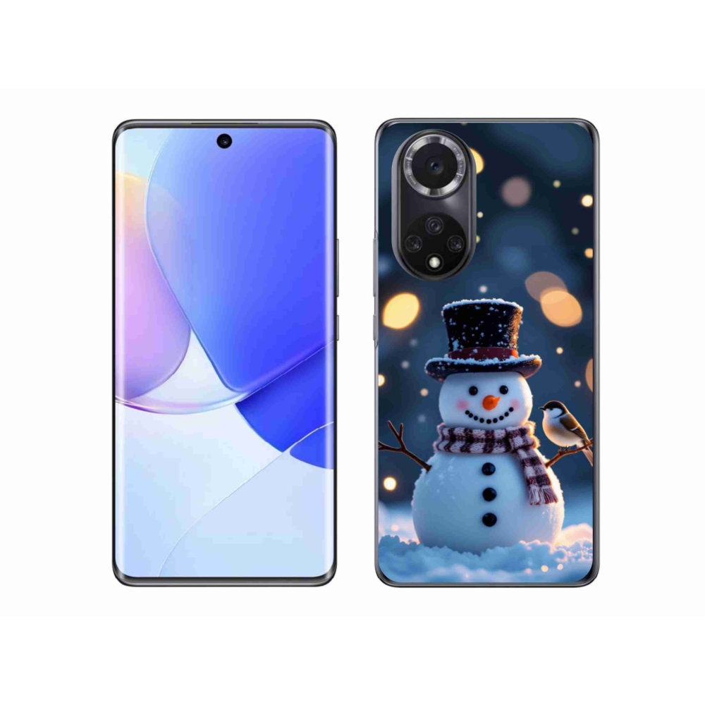 Gélový kryt mmCase na Honor 50 - vianočný snehuliak