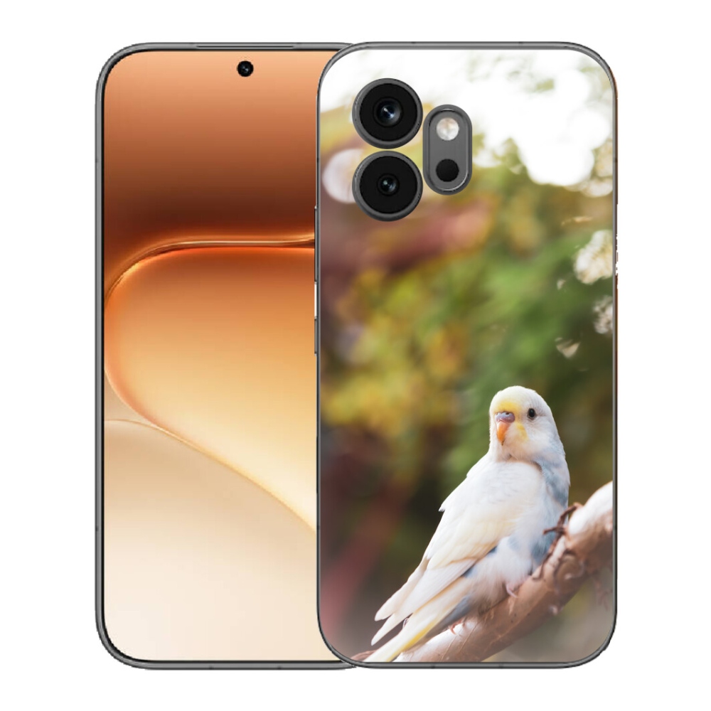 Gélový kryt mmCase na Honor 600 - andulka biela