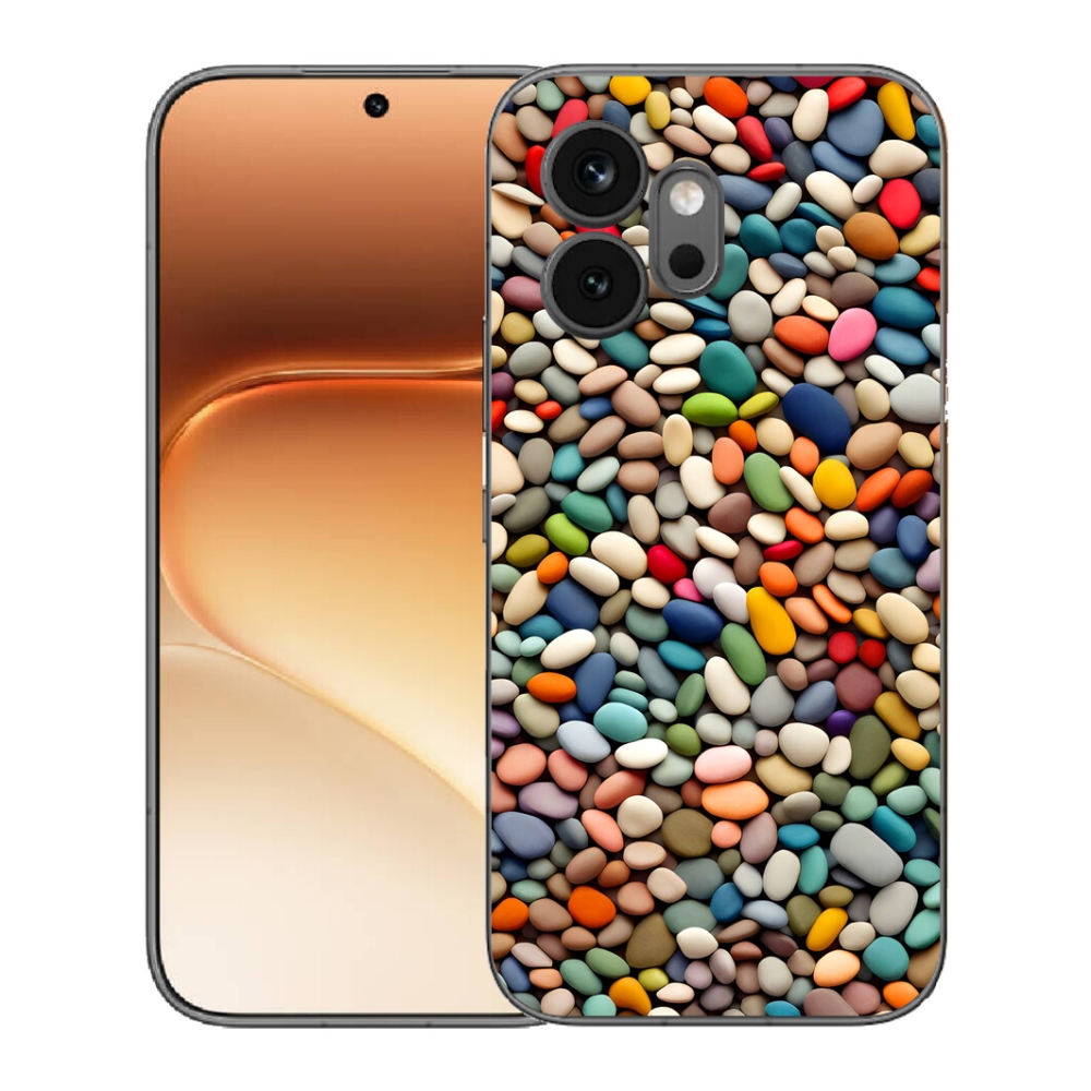 Gélový kryt mmCase na Honor 600 - farebné kamienky 2