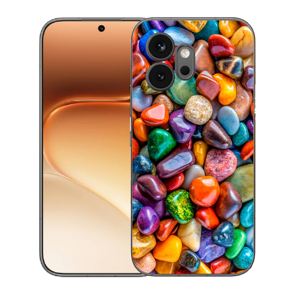 Gélový kryt mmCase na Honor 600 - farebné kamienky
