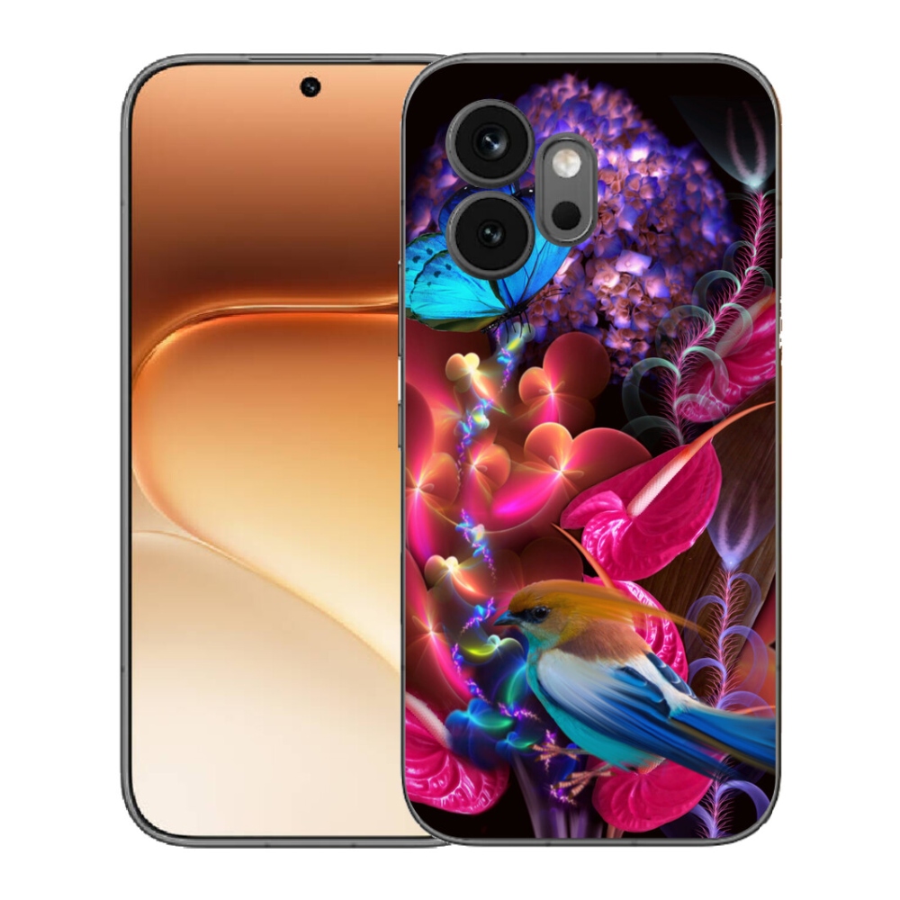 Gélový kryt mmCase na Honor 600 - farebné kvety