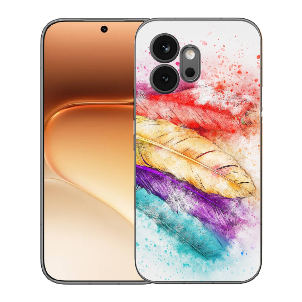 Gélový kryt mmCase na Honor 600 - farebné perie