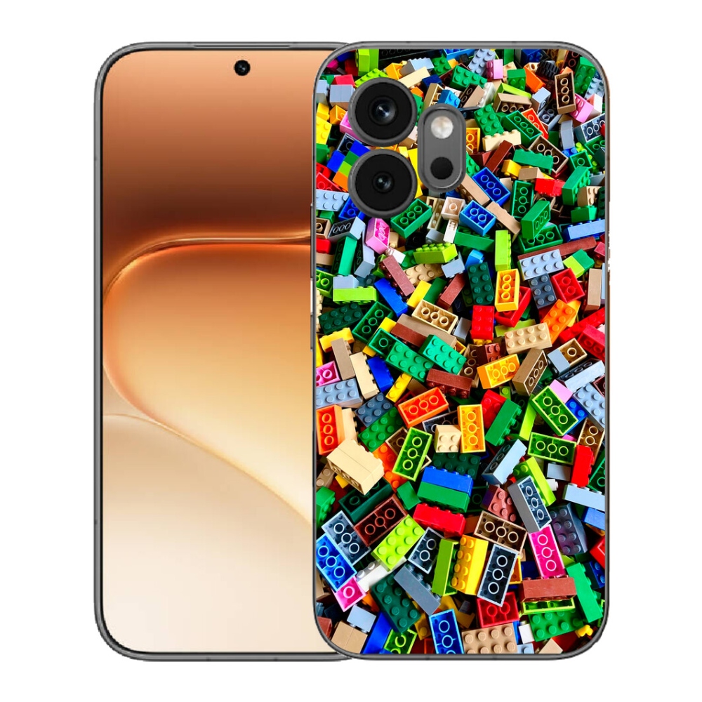 Gélový kryt mmCase na Honor 600 - farebné stavebné kocky