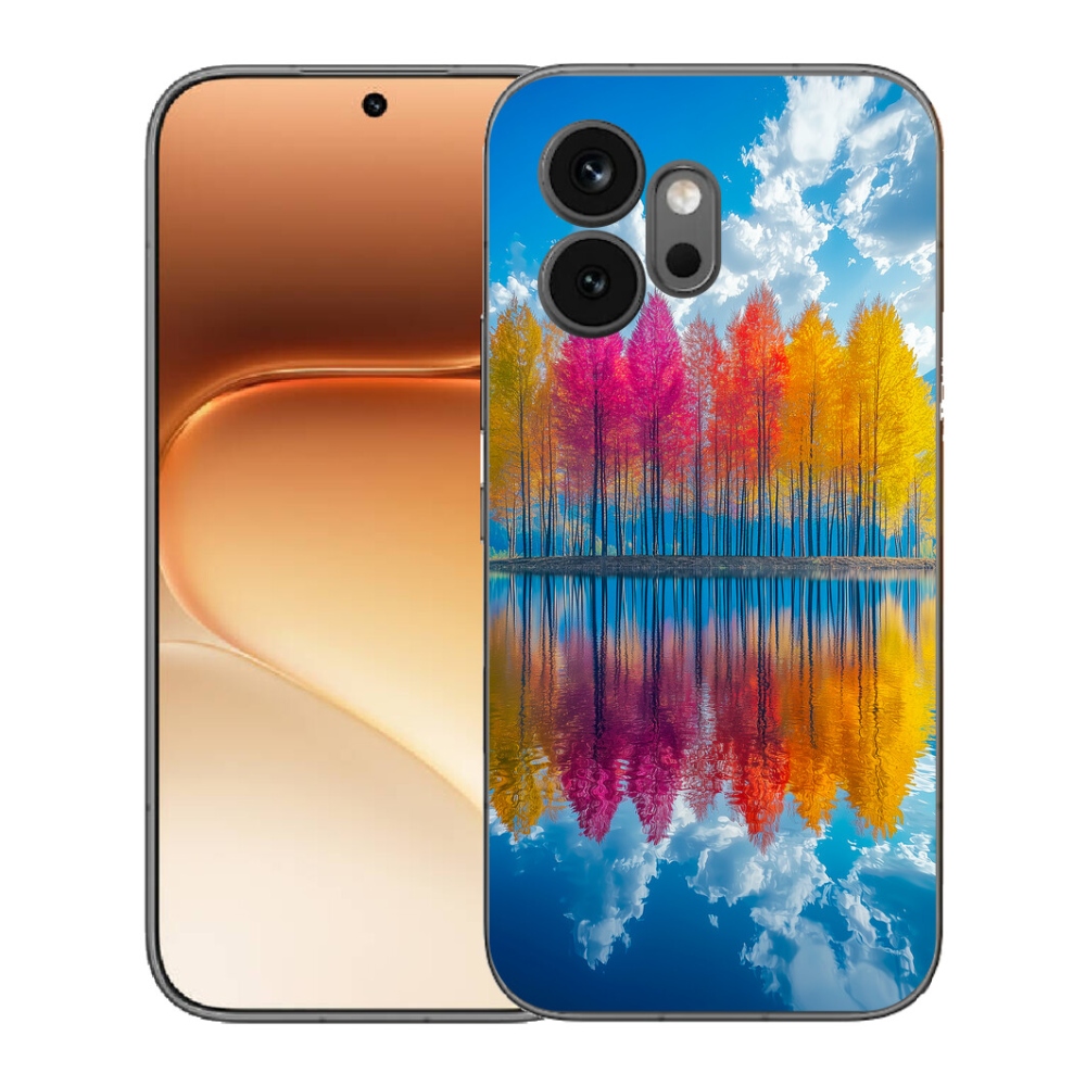 Gélový kryt mmCase na Honor 600 - farebné stromy