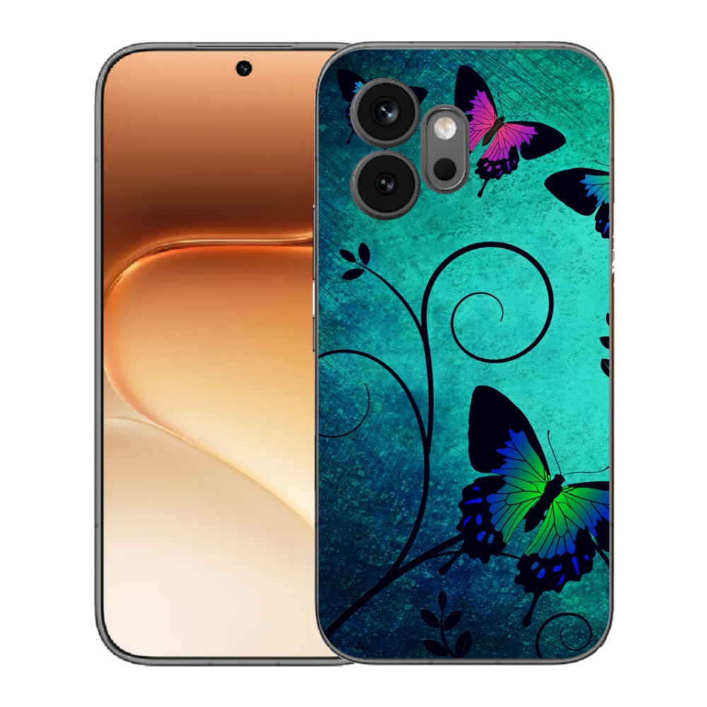 Gélový kryt mmCase na Honor 600 - farební motýle