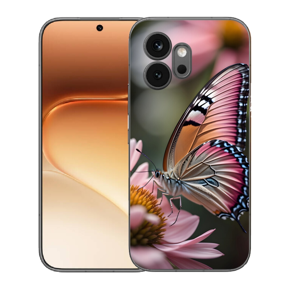 Gélový kryt mmCase na Honor 600 - farebný motýľ