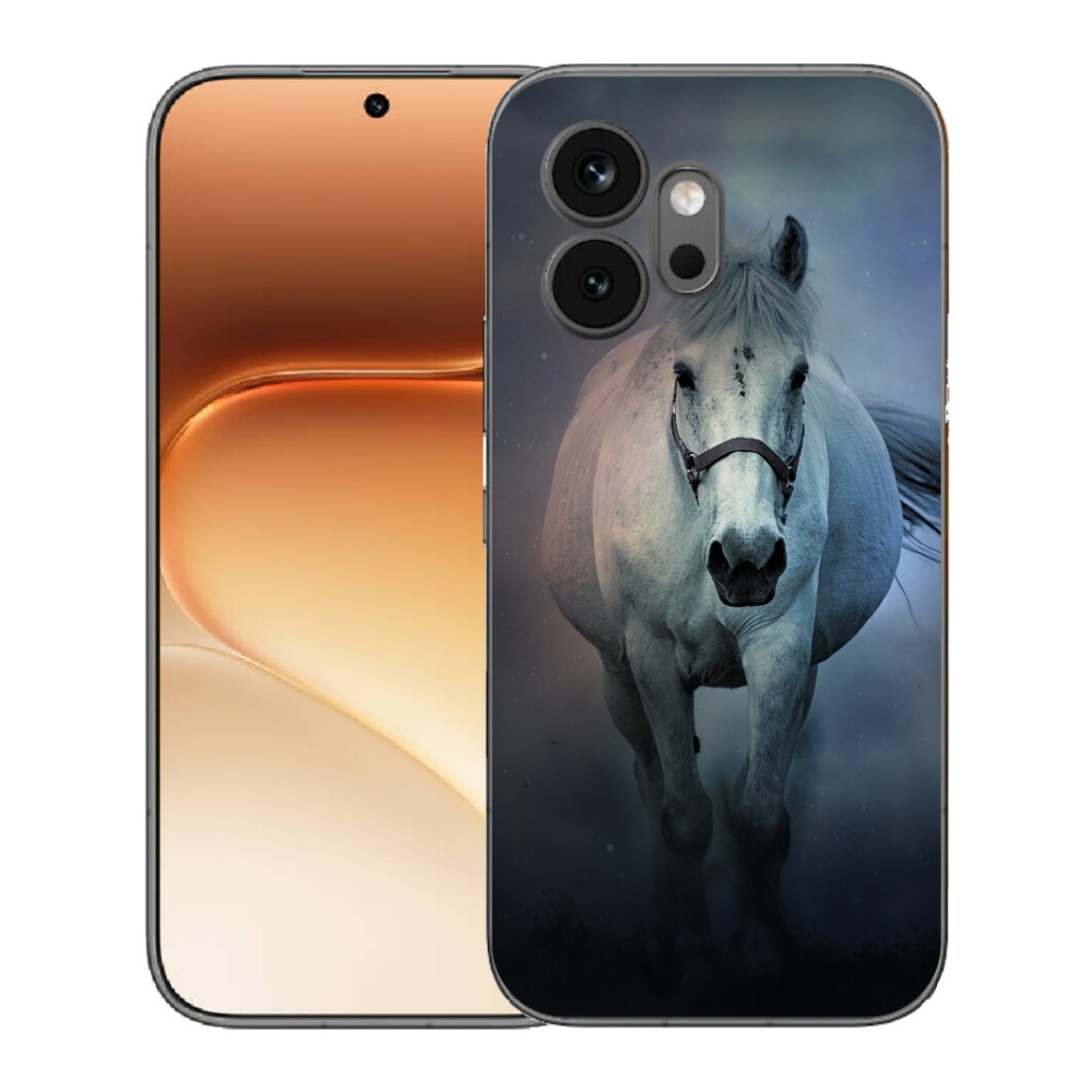Gélový kryt mmCase na Honor 600 - bežiaci biely kôň