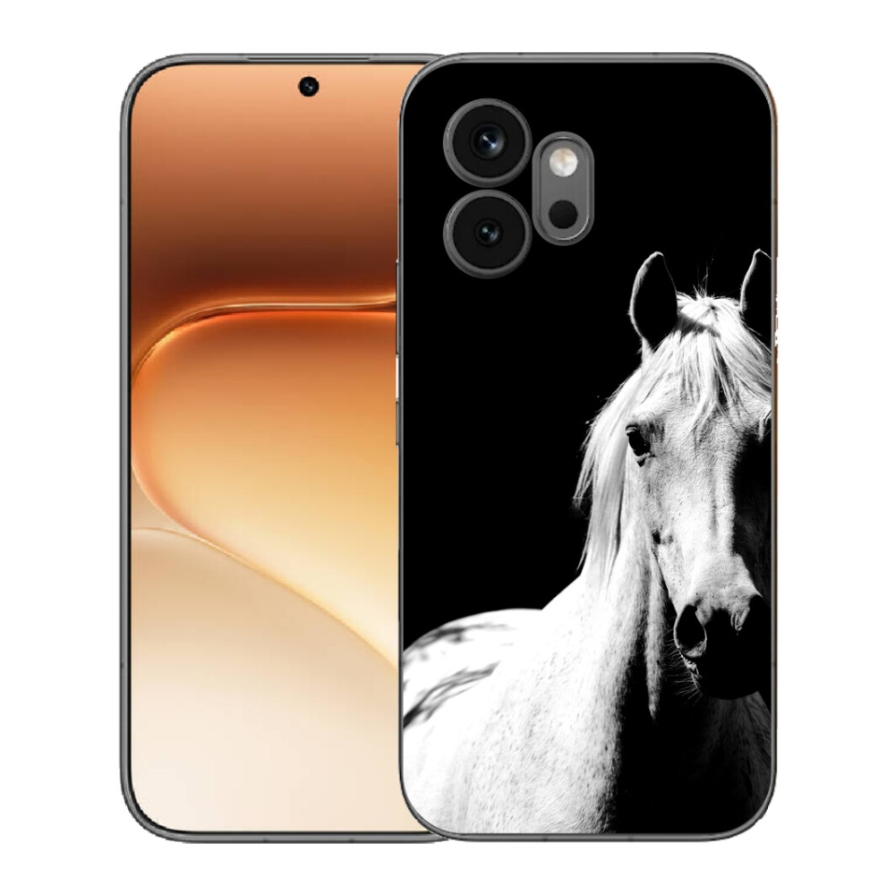 Gélový kryt mmCase na Honor 600 - biely kôň 5