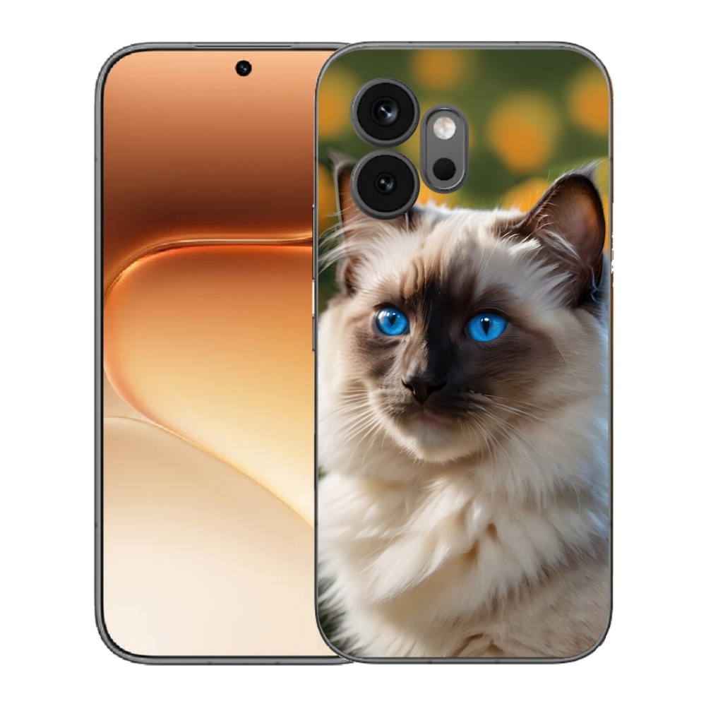 Gélový kryt mmCase na Honor 600 - biely ragdoll