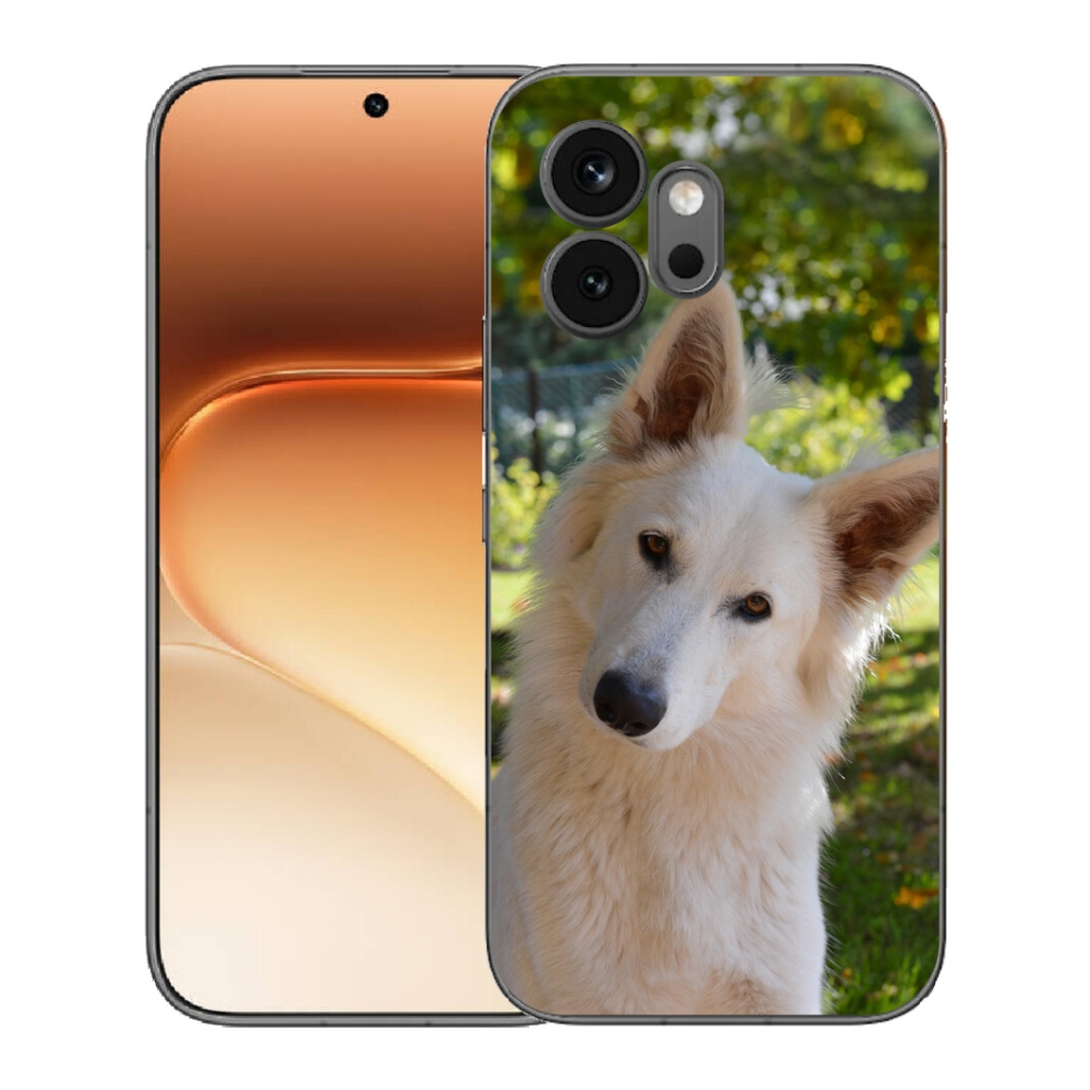 Gélový kryt mmCase na Honor 600 - biely švajčiarsky ovčiak 1