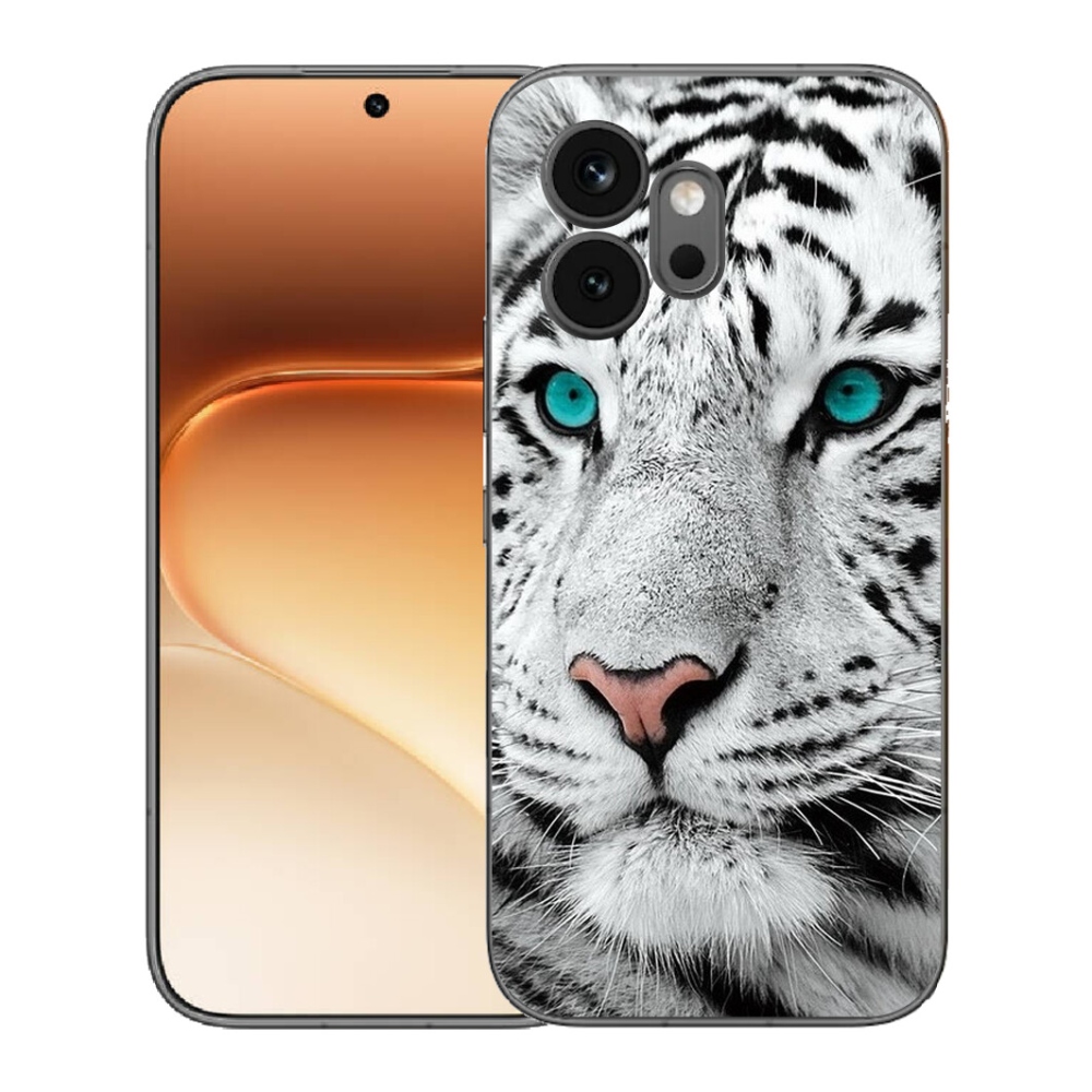 Gélový kryt mmCase na Honor 600 - biely tiger
