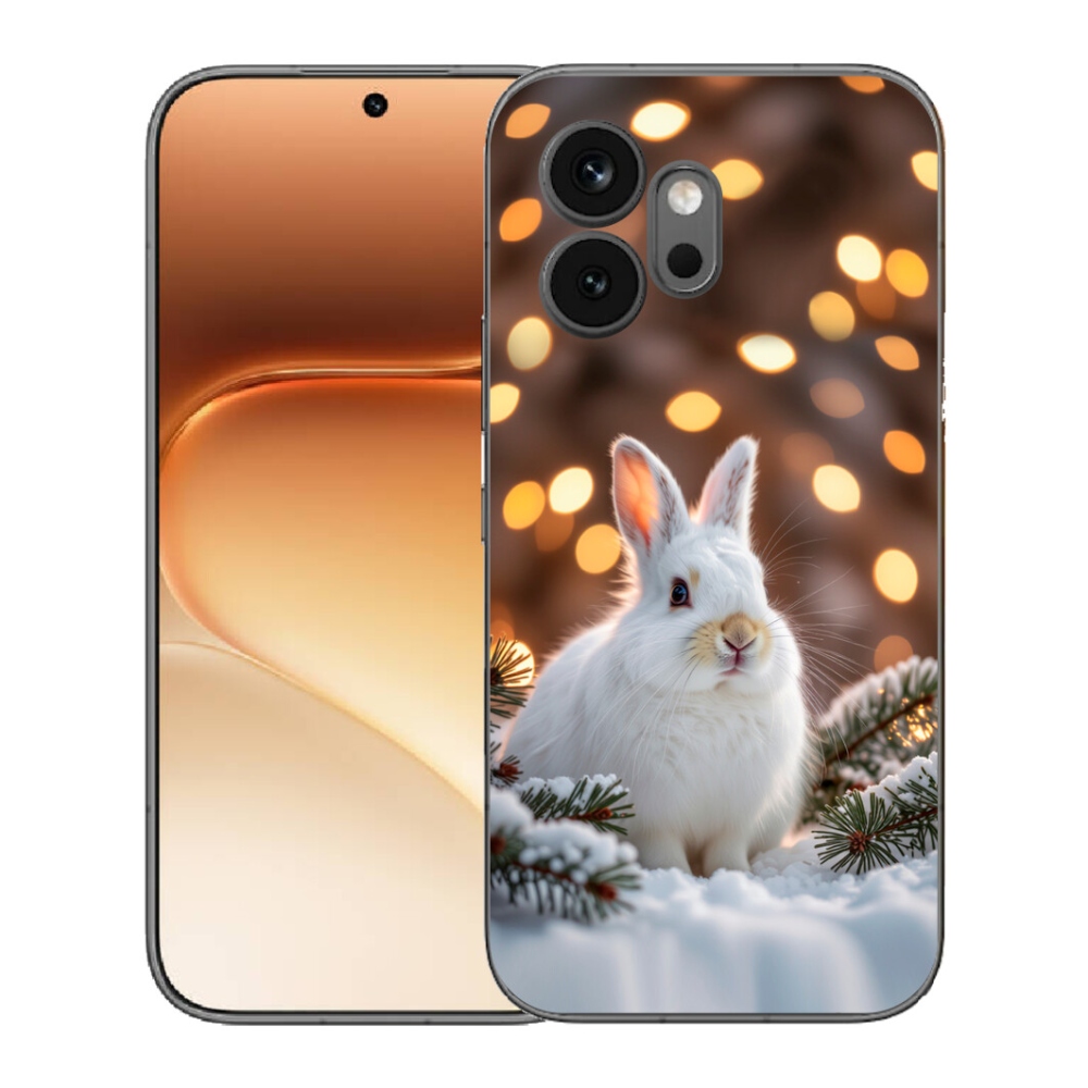 Gélový kryt mmCase na Honor 600 - biely zajac