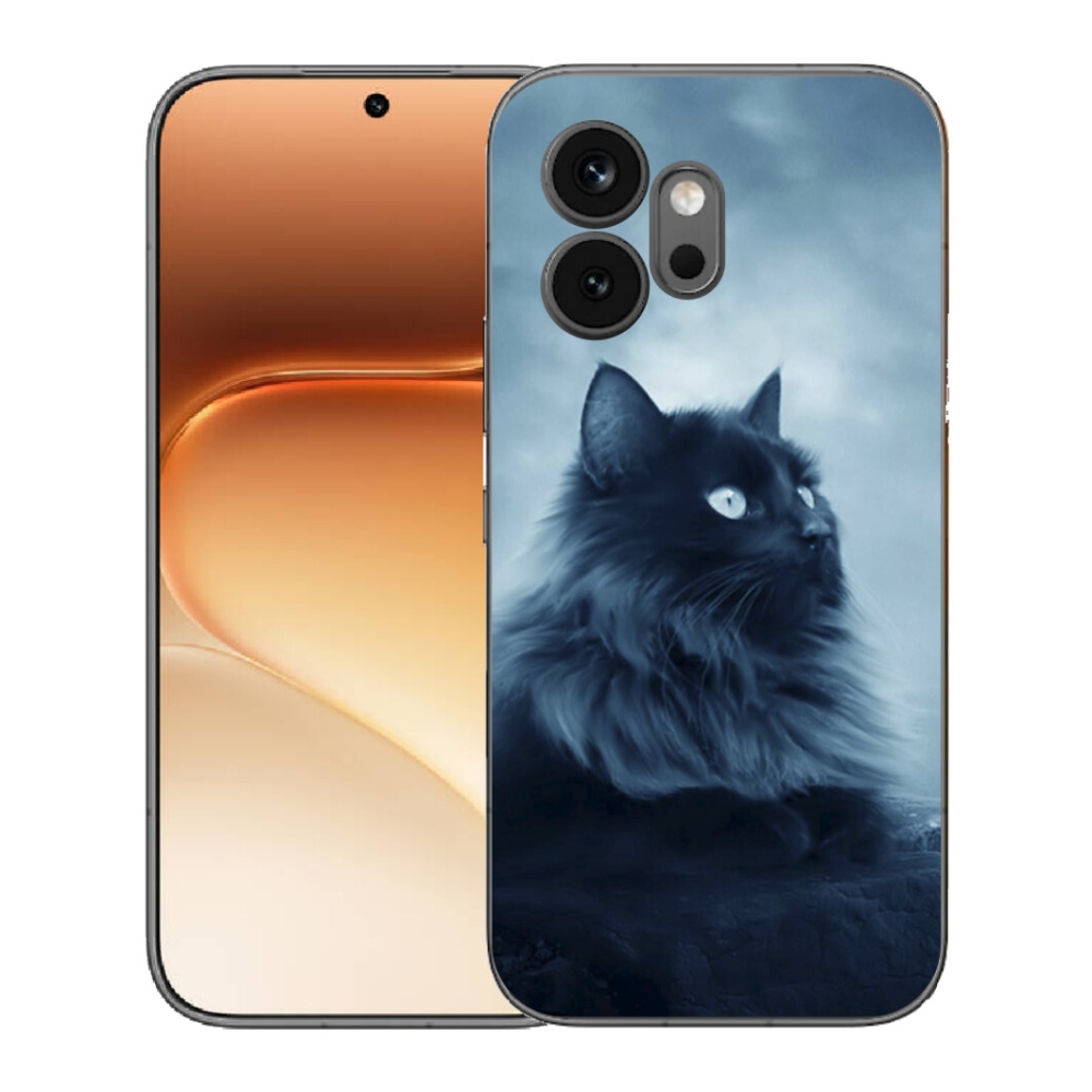 Gélový kryt mmCase na Honor 600 - čierna mačka 1