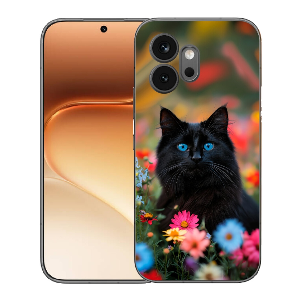Gélový kryt mmCase na Honor 600 - čierne mačiatko 4