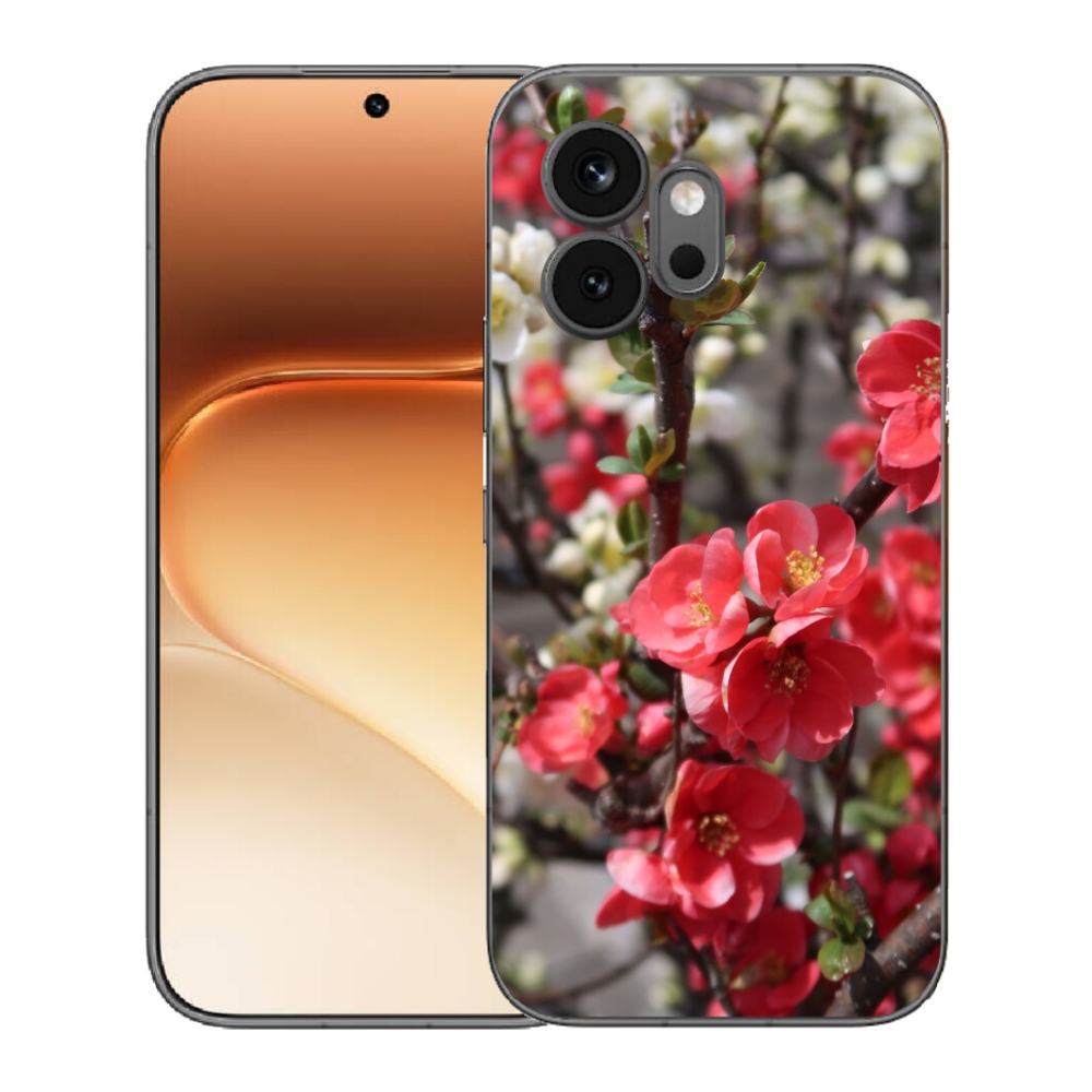 Gélový kryt mmCase na Honor 600 - červené kvety