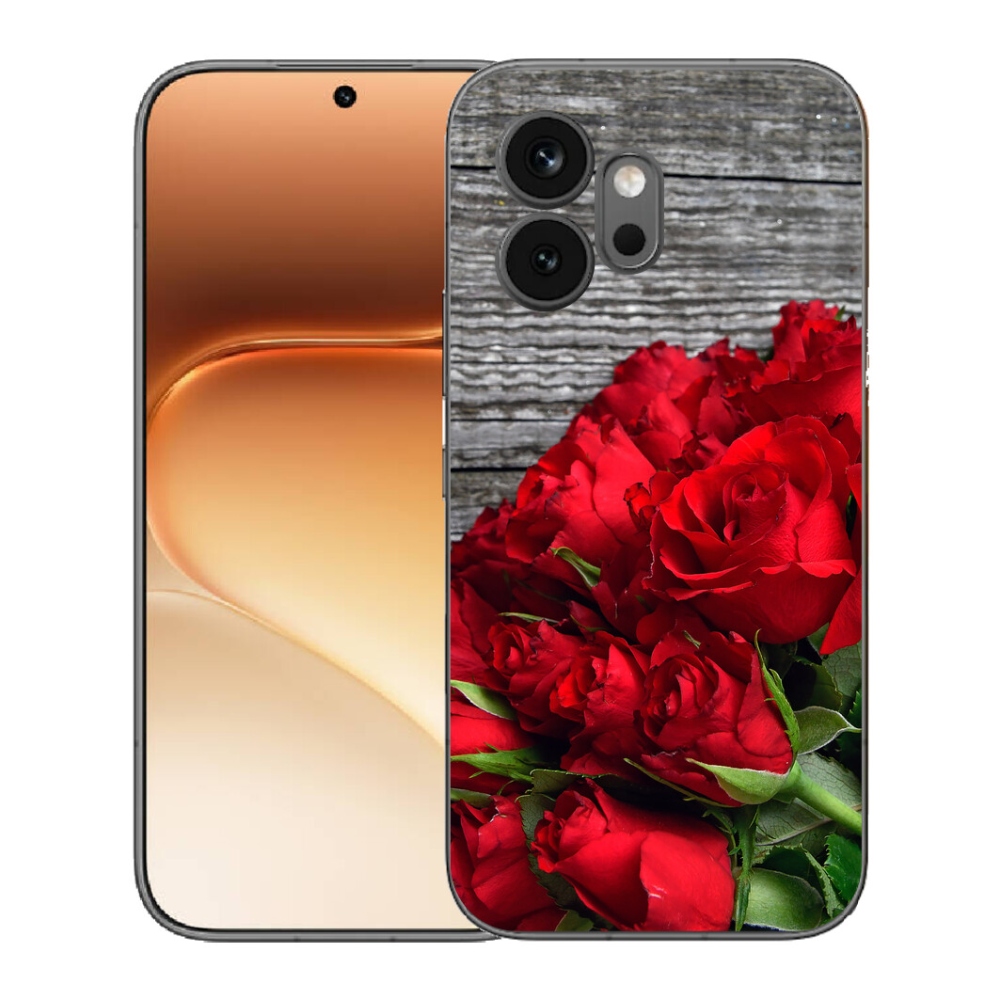 Gélový kryt mmCase na Honor 600 - červené ruže