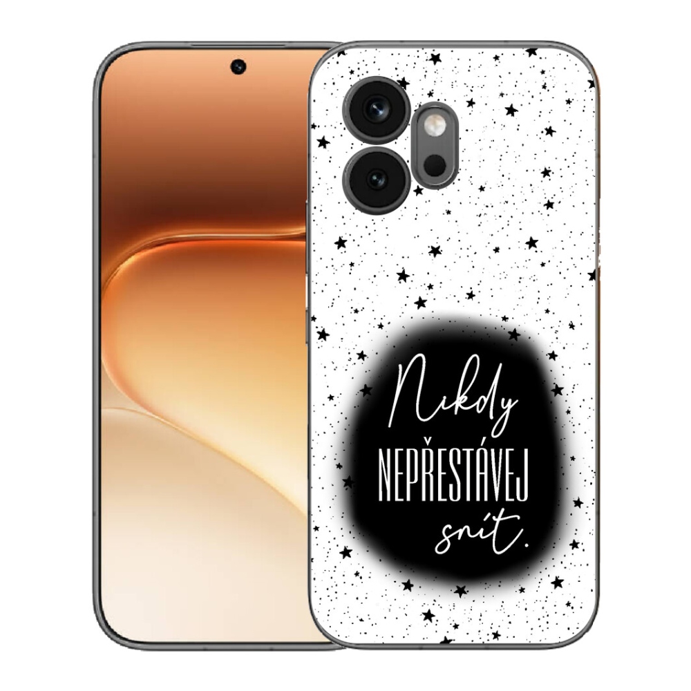 Gélový kryt mmCase na Honor 600 - citát 1 čiernobiele pozadie