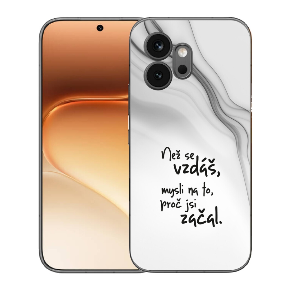 Gélový kryt mmCase na Honor 600 - citát 2 biele pozadie