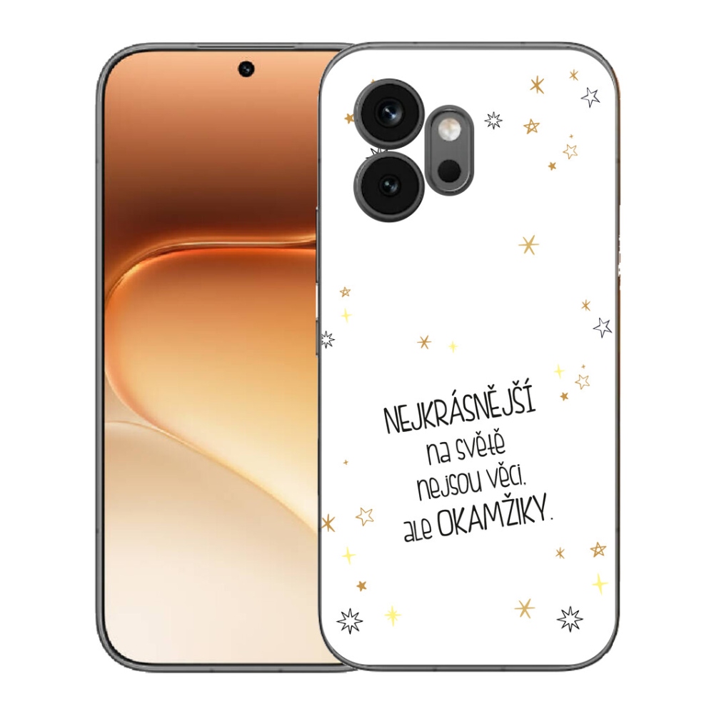 Gélový kryt mmCase na Honor 600 - citát 4 biele pozadie