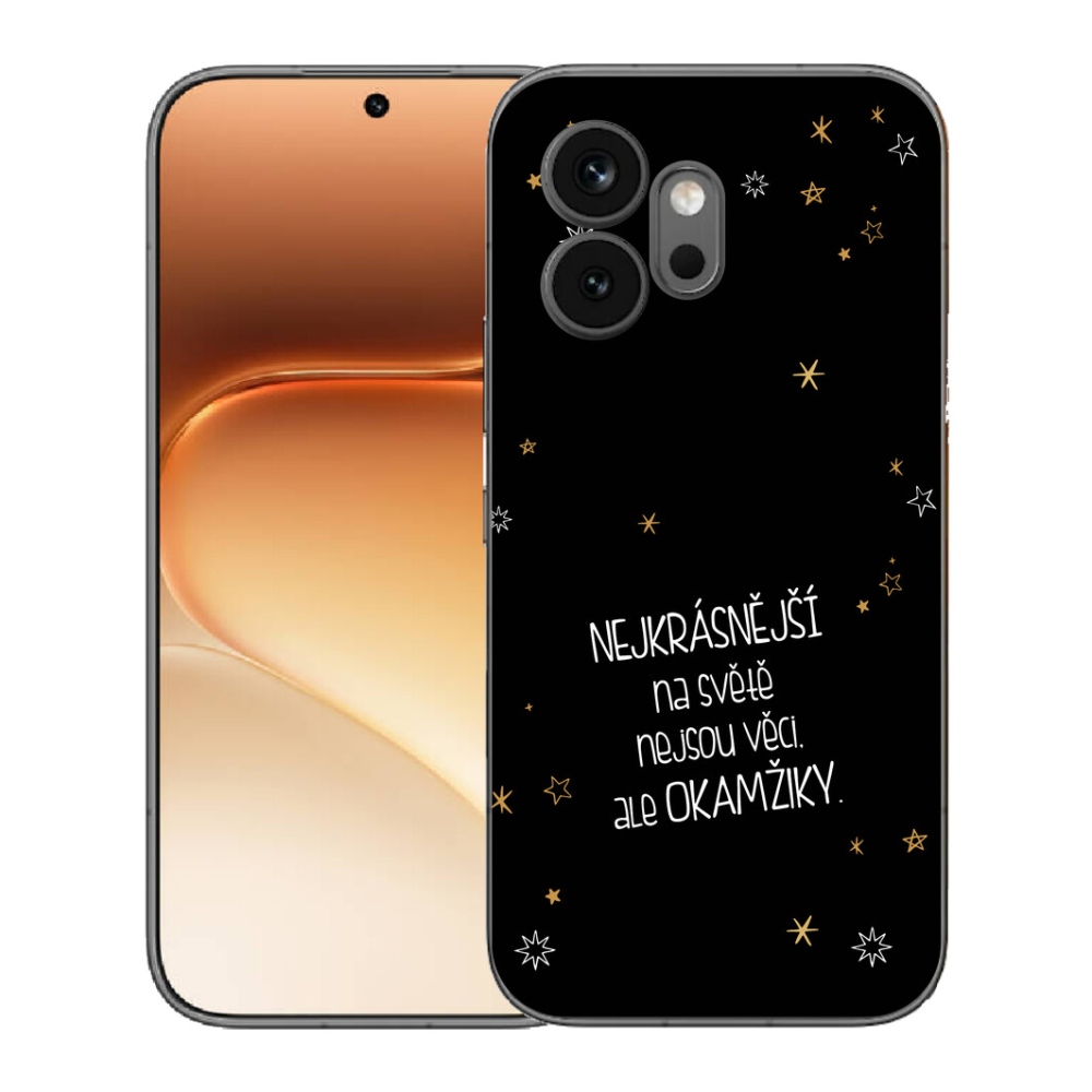 Gélový kryt mmCase na Honor 600 - citát 4 čierne pozadie