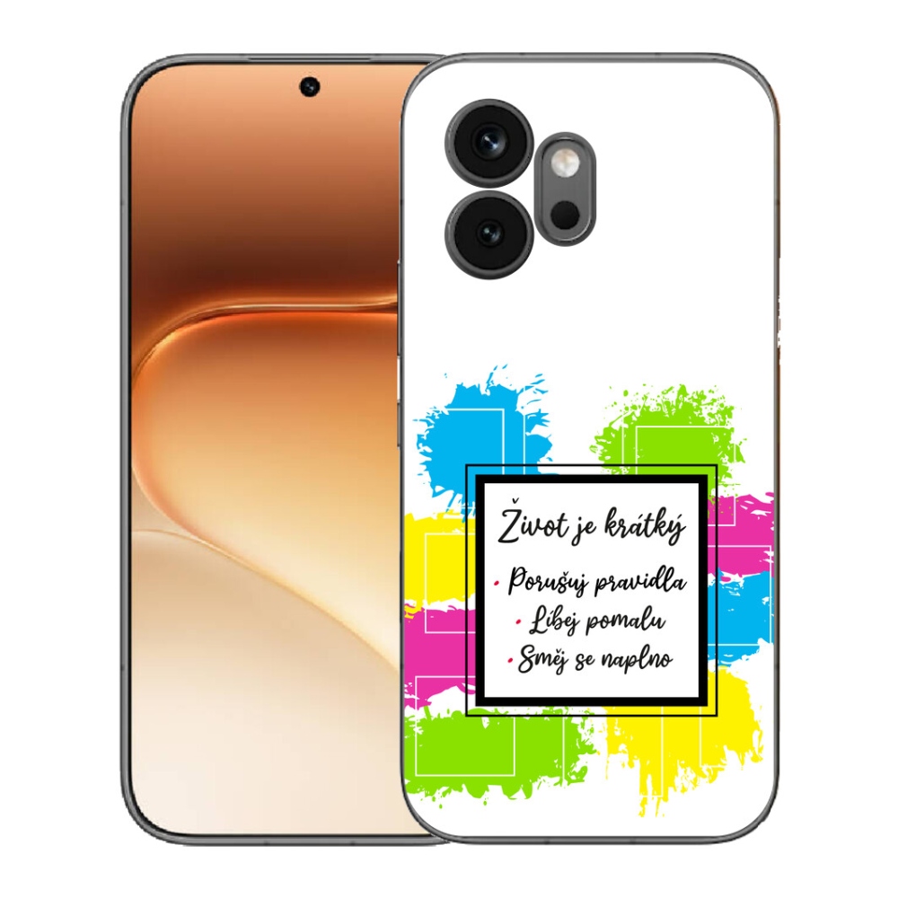 Gélový kryt mmCase na Honor 600 - citát 5 biele pozadie