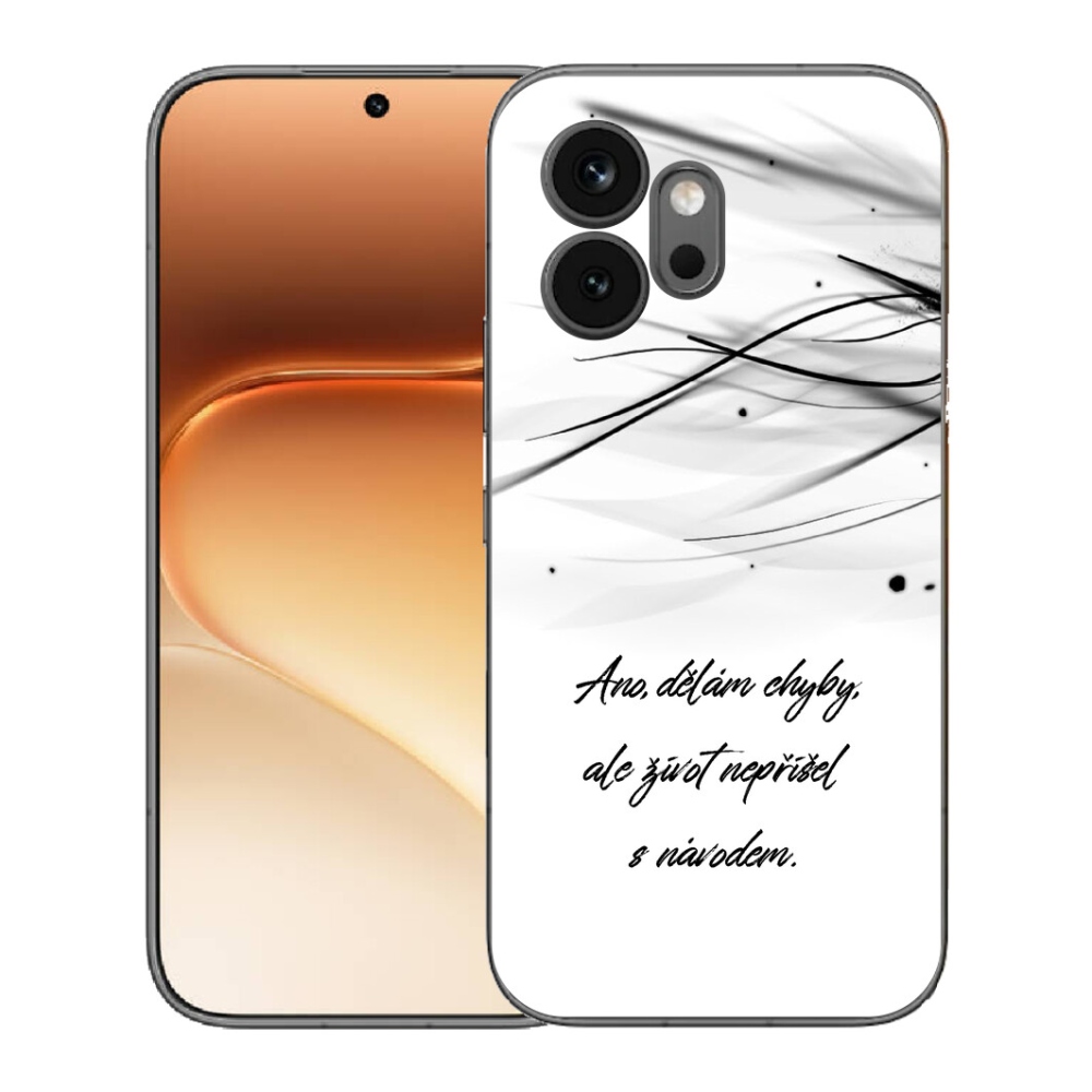 Gélový kryt mmCase na Honor 600 - citát biele pozadie