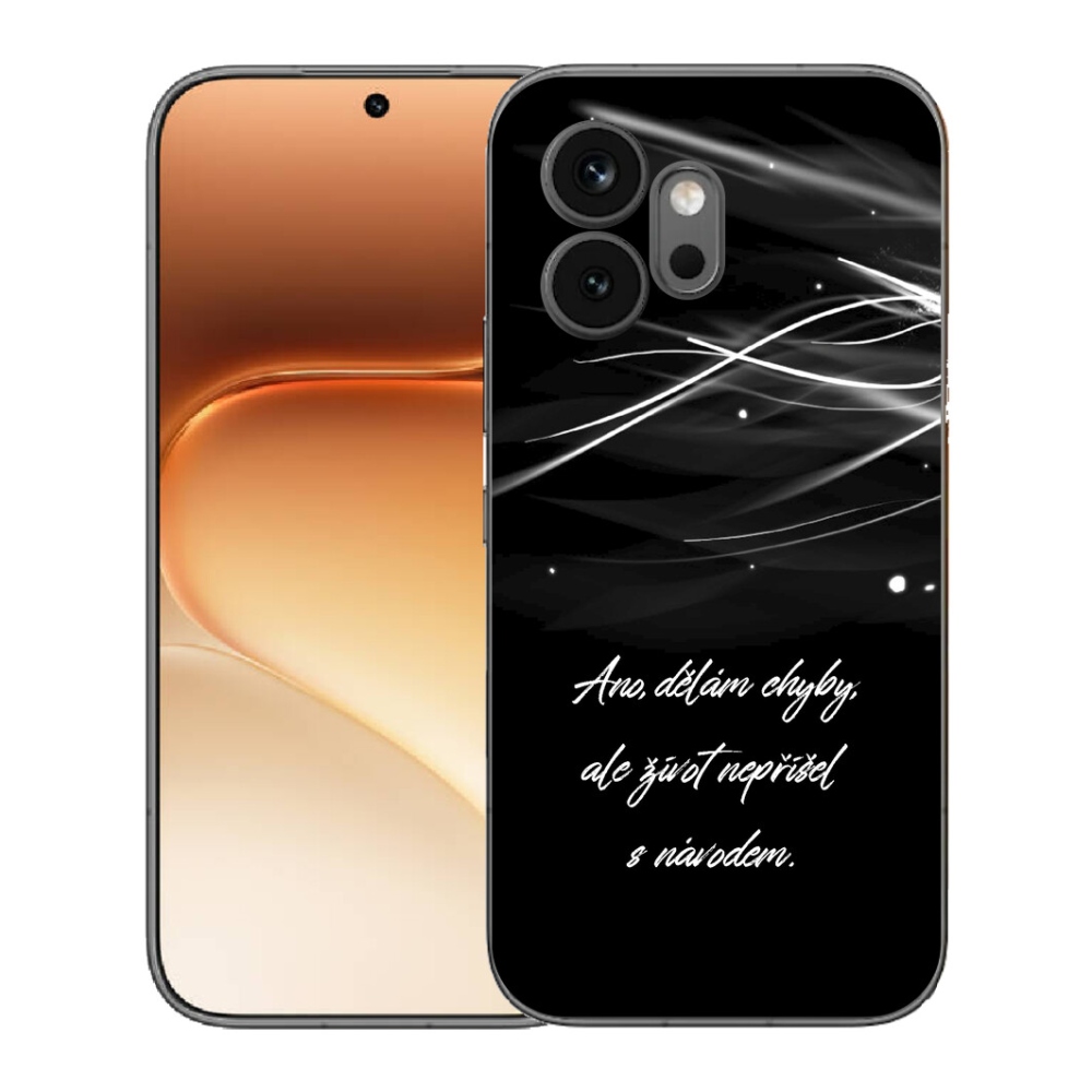 Gélový kryt mmCase na Honor 600 - citát čierne pozadie