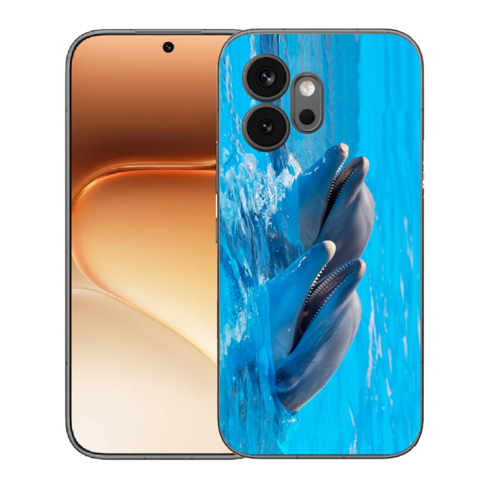 Gélový kryt mmCase na Honor 600 - delfíny