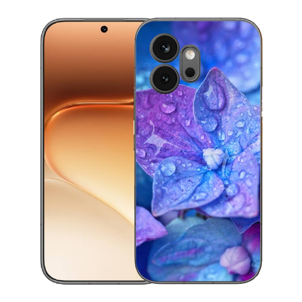 Gélový kryt mmCase na Honor 600 - fialový kvet