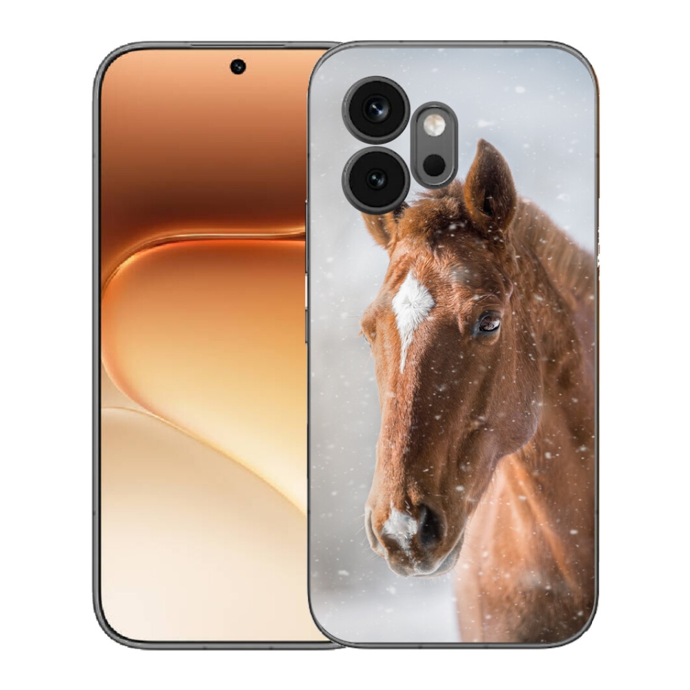 Gélový kryt mmCase na Honor 600 - hnedý kôň 2