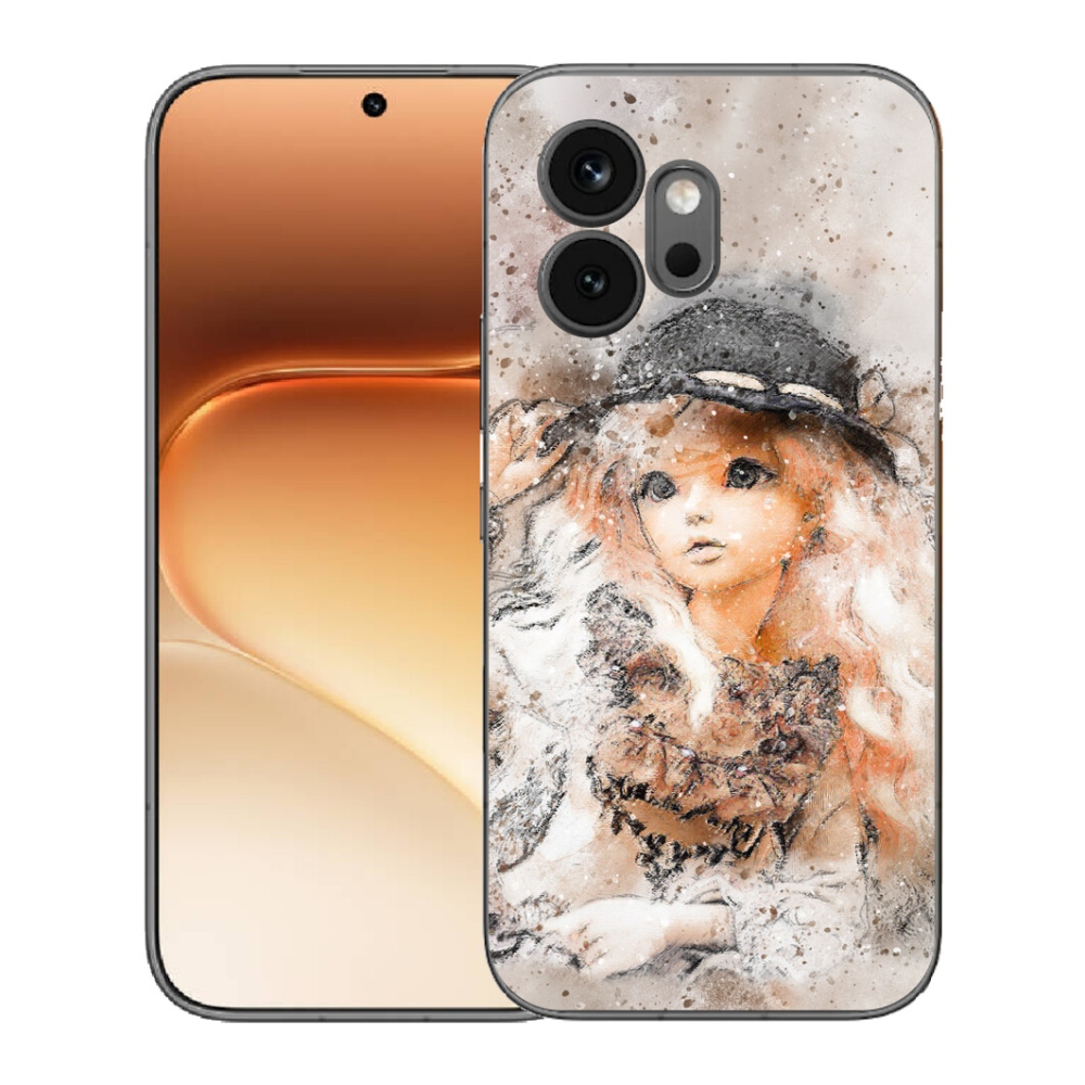 Gélový kryt mmCase na Honor 600 - dievčatko s klobúkom