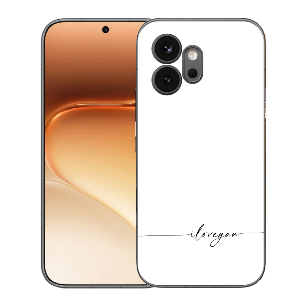 Gélový kryt mmCase na Honor 600 - I love you biele pozadie