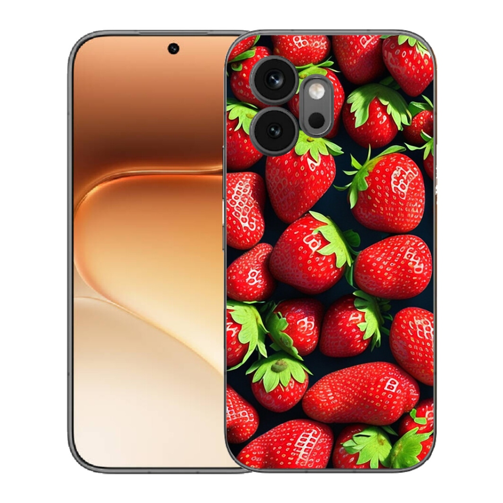 Gélový kryt mmCase na Honor 600 - jahody