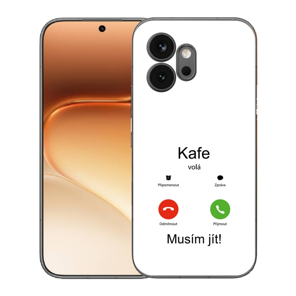 Gélový kryt mmCase na Honor 600 - káva volá biele pozadie